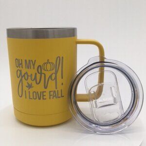 Polar Camel Engraved "Oh My Gourd I Love Fall" 15 oz. Coffee Mug
